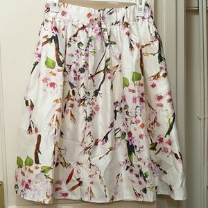 Floral Spring/Summer midi skirt